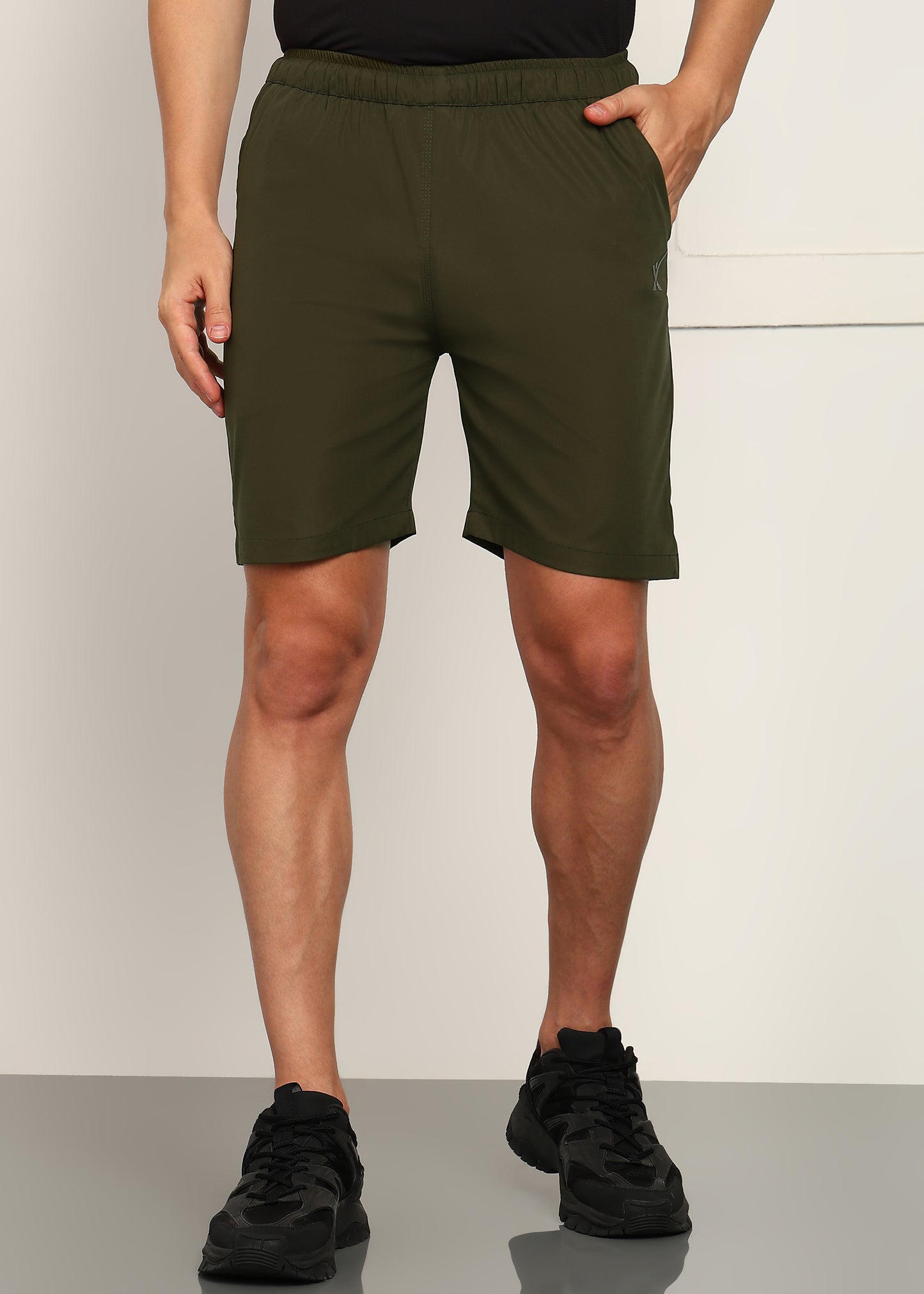 Men’s Cool Cotton Shorts — Relaxed Fit & Comfort - SHORT196-OLIVE