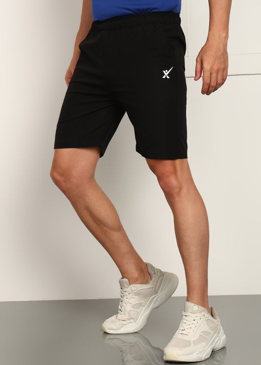 Men’s Cool Cotton Shorts — Relaxed Fit & Comfort - SHORT196-BLACK