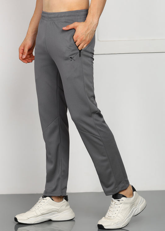 Men’s Dot Knit Trackpants — Relaxed Fit & Comfort - TRACK418-GREY