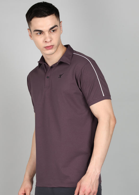 Men’s Oxford Cotton Stretch T-Shirt - TS1020-LAVENDER