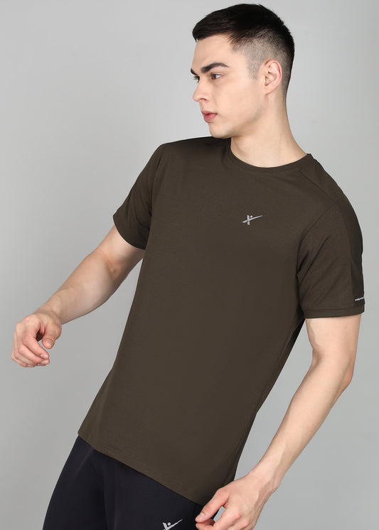 Men’s Oxford Cotton Stretch T-Shirt - TS990-MILITARY GREEN
