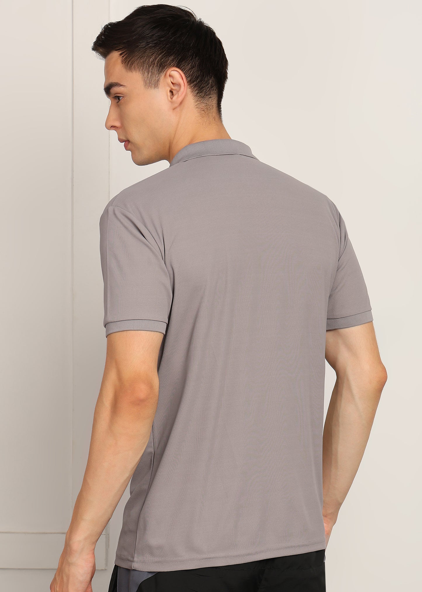 Men’s Matty Knit T-Shirt — Soft & Everyday Wear - TS666-LIGHT GREY