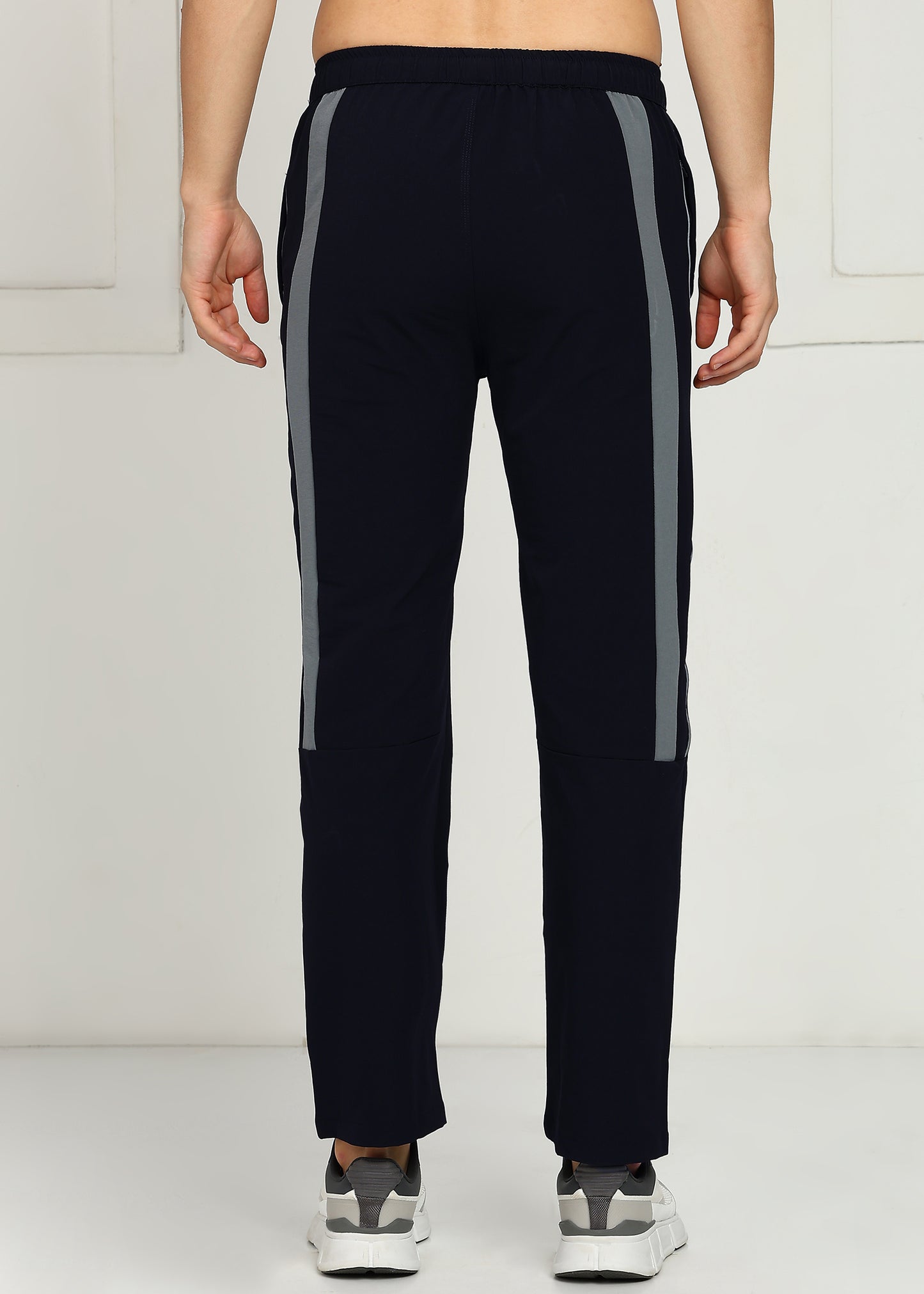 Men’s Nylon Dobby Trackpants — Relaxed Fit & Comfort - TRACK421-NAVY