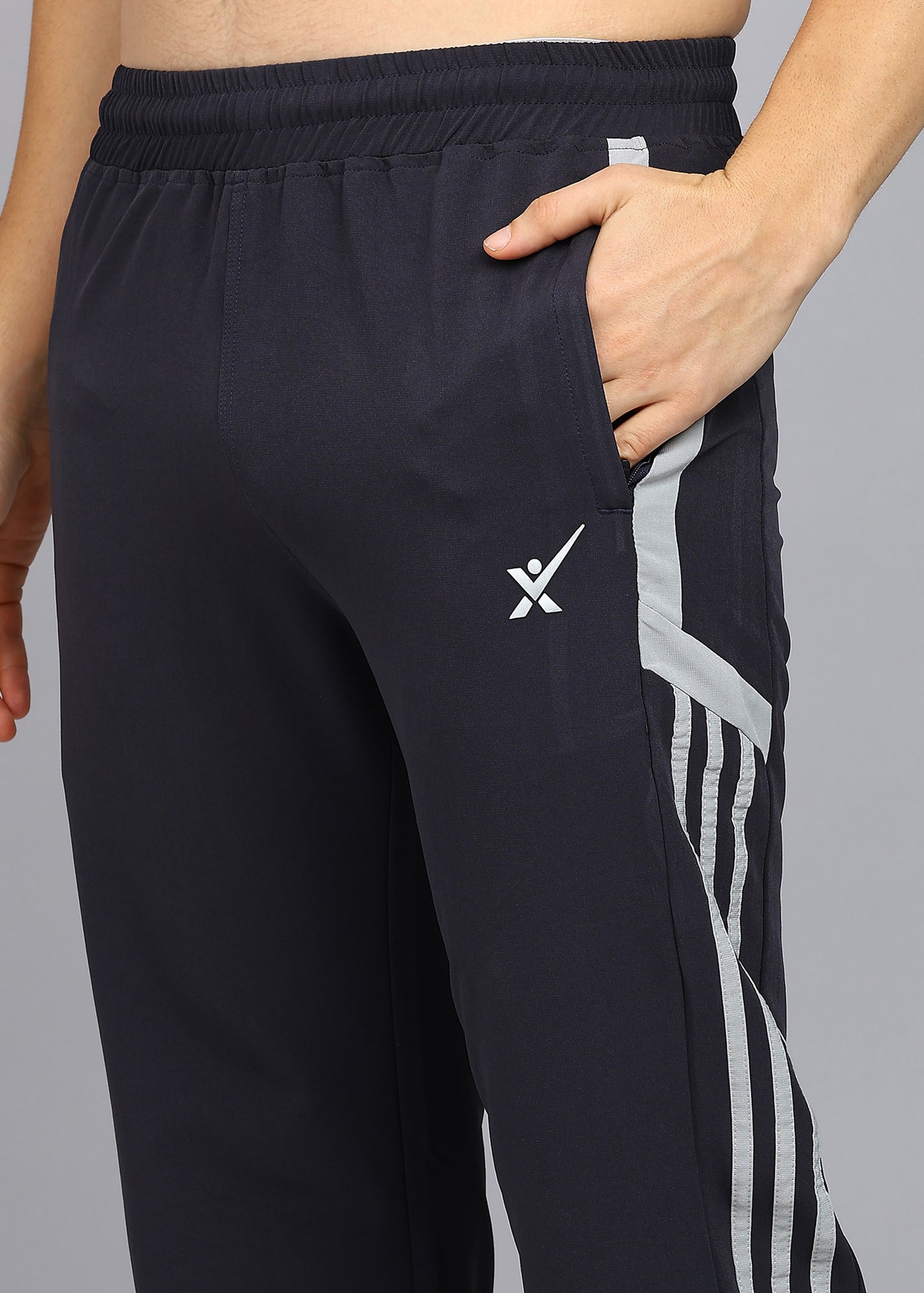 Men’s Stretch Dobby Trackpants — Relaxed Modern Fit - TRACK420-DARK GREY