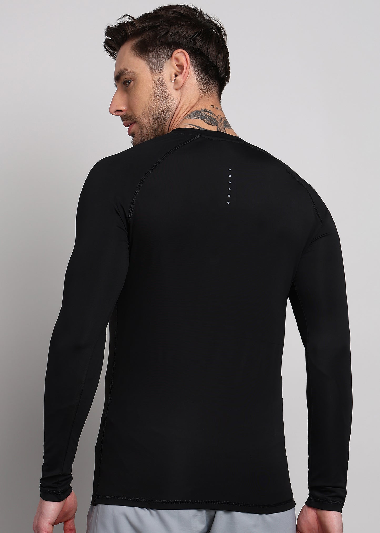 Men’s Compression T-Shirt — Snug Fit & Moisture-Wicking - TS1163-BLACK