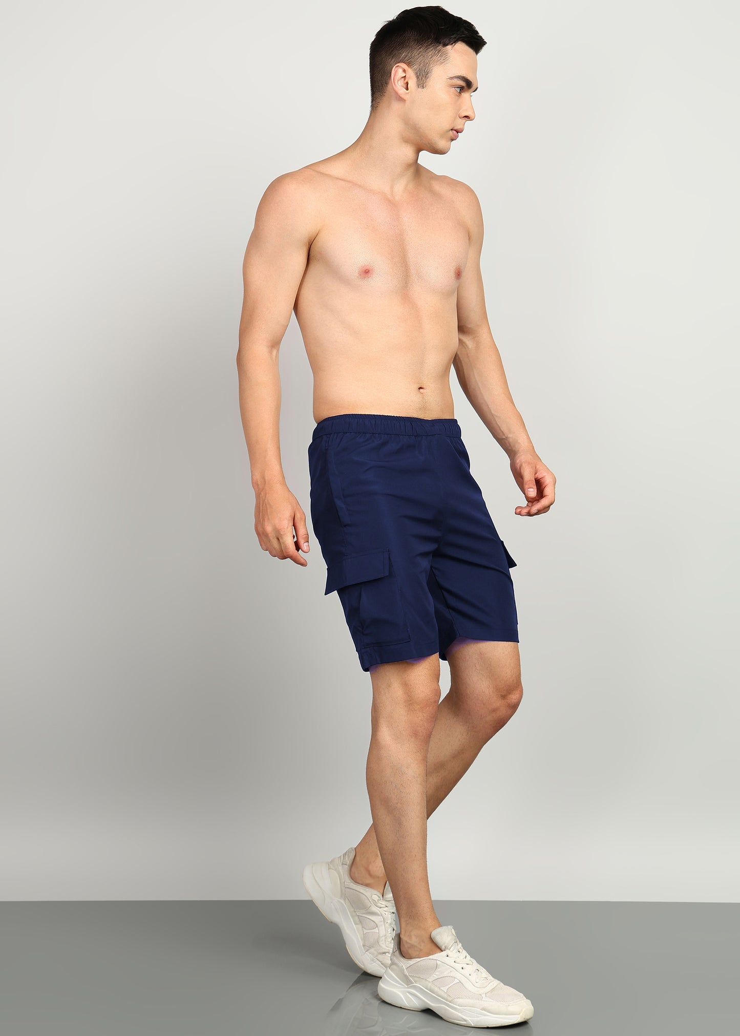 Men’s Cool Cotton Shorts — Relaxed Fit & Comfort - SHORT192-AIR FORCE