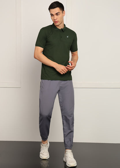 Men’s Matty Knit T-Shirt — Soft & Everyday Wear -TS666-OLIVE