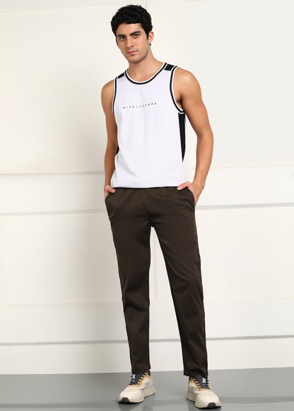 Men’s Cool Cotton Trackpants — Relaxed Fit & Comfort - TRACK412-COFFEE