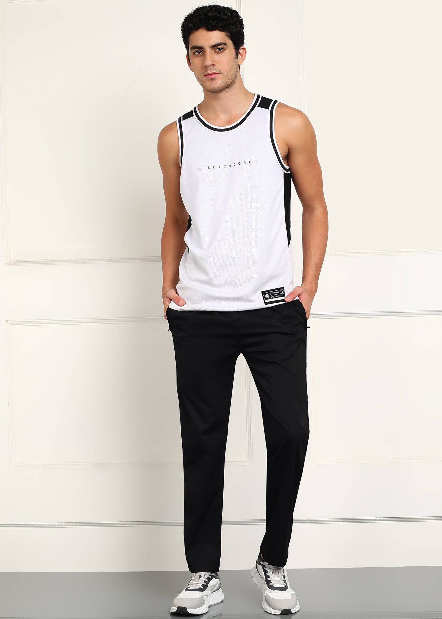 Men’s Cool Cotton Trackpants — Relaxed Fit & Comfort - TRACK412-BLACK