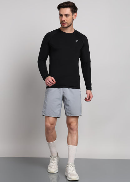 Men’s Compression T-Shirt — Snug Fit & Moisture-Wicking - TS1163-BLACK