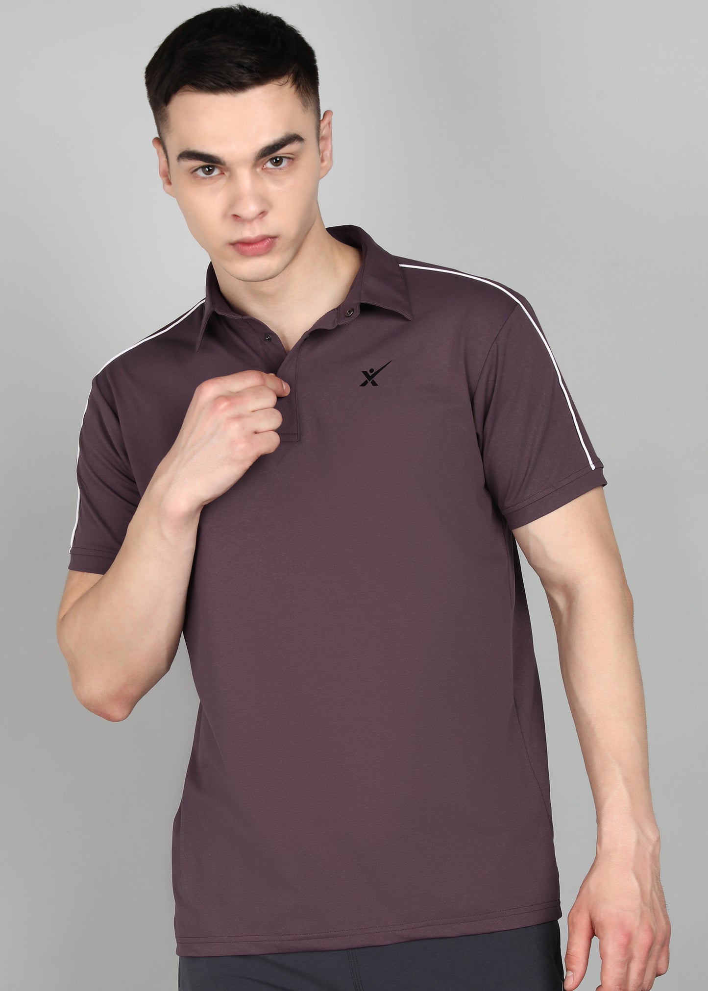 Men’s Oxford Cotton Stretch T-Shirt - TS1020-LAVENDER