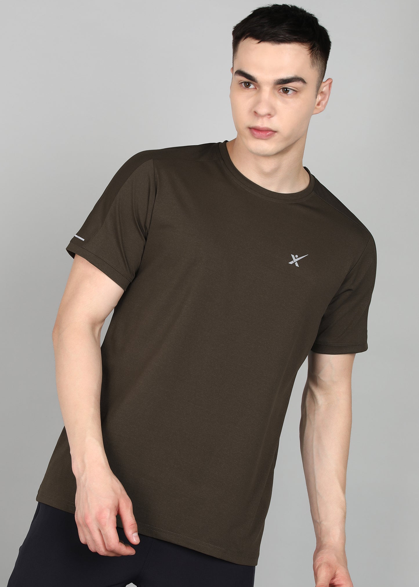 Men’s Oxford Cotton Stretch T-Shirt - TS990-MILITARY GREEN
