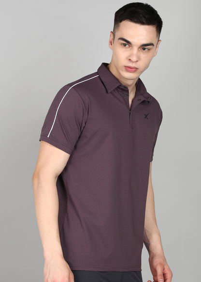 Men’s Oxford Cotton Stretch T-Shirt - TS1020-LAVENDER