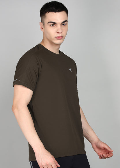 Men’s Oxford Cotton Stretch T-Shirt - TS990-MILITARY GREEN