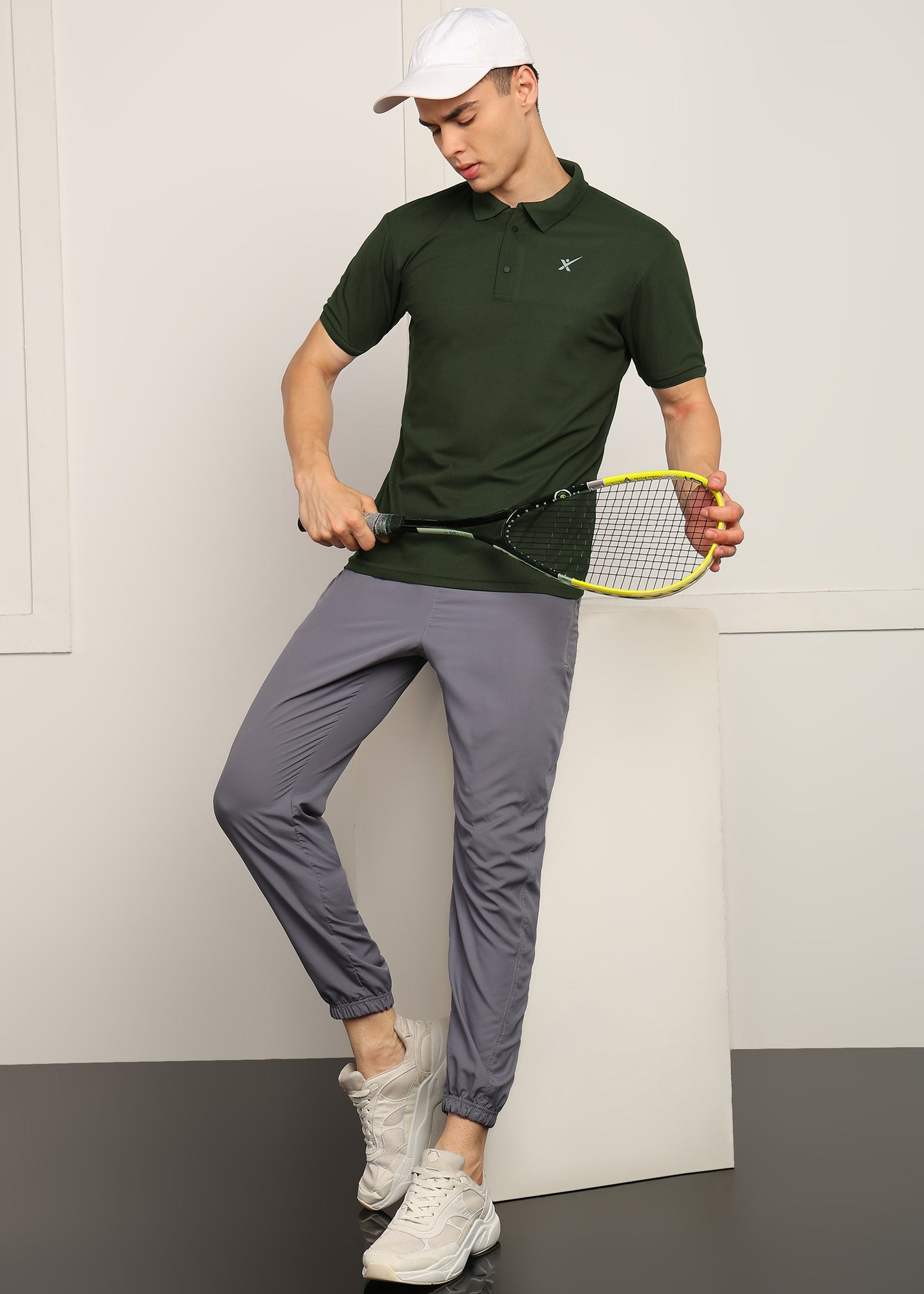 Men’s Matty Knit T-Shirt — Soft & Everyday Wear -TS666-OLIVE