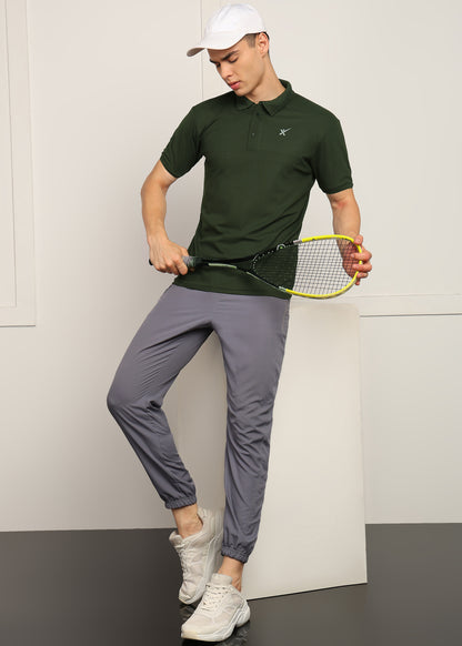 Men’s Matty Knit T-Shirt — Soft & Everyday Wear -TS666-OLIVE