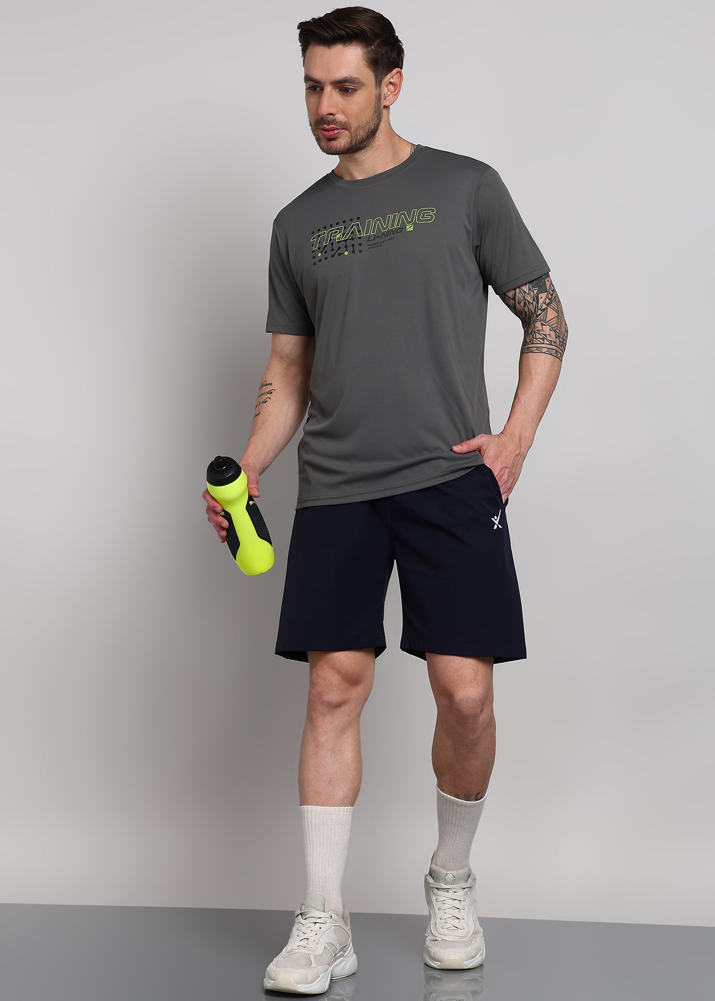 Men’s Nylon Crush Sports Shorts SHORT195(NAVY) – Lightweight Gym, Running & Casual Activewear Shorts