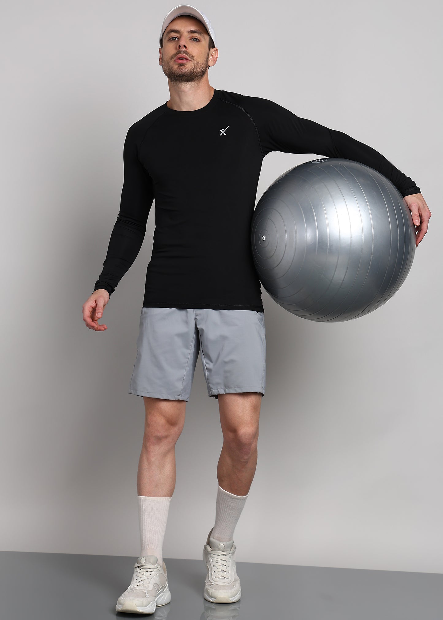 Men’s Compression T-Shirt — Snug Fit & Moisture-Wicking - TS1163-BLACK