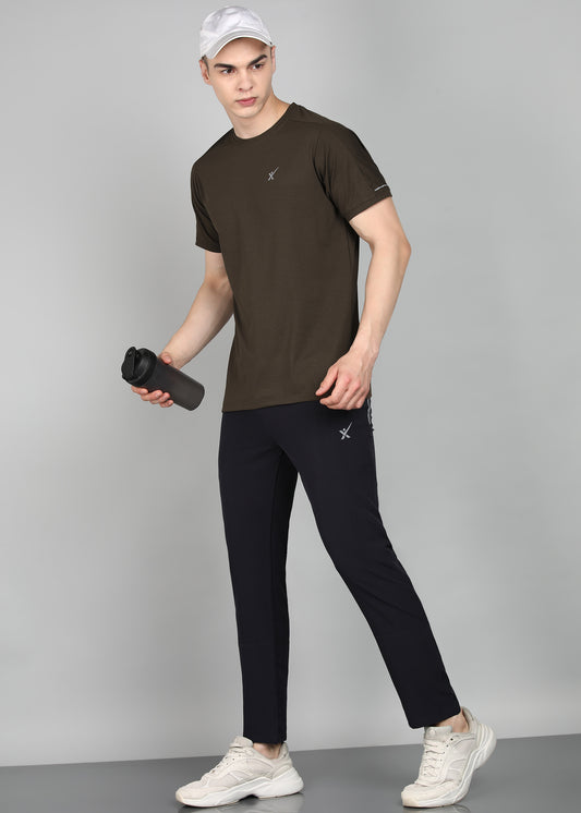 Men’s Oxford Cotton Stretch T-Shirt - TS990-MILITARY GREEN