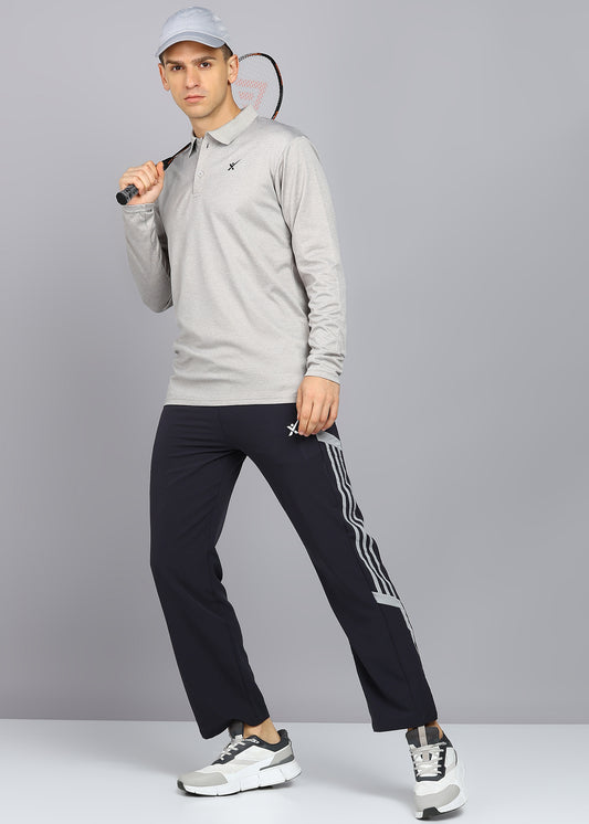 Men’s Stretch Dobby Trackpants — Relaxed Modern Fit - TRACK420-DARK GREY
