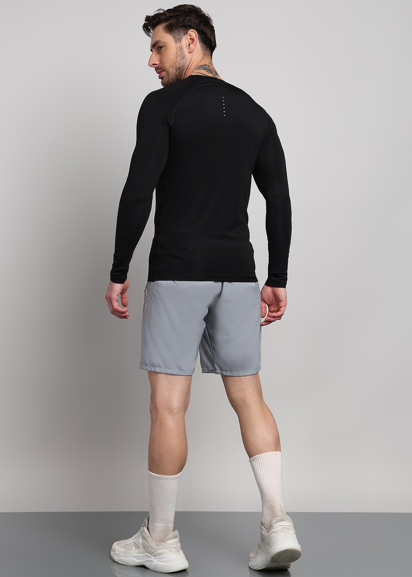 Men’s Compression T-Shirt — Snug Fit & Moisture-Wicking - TS1163-BLACK