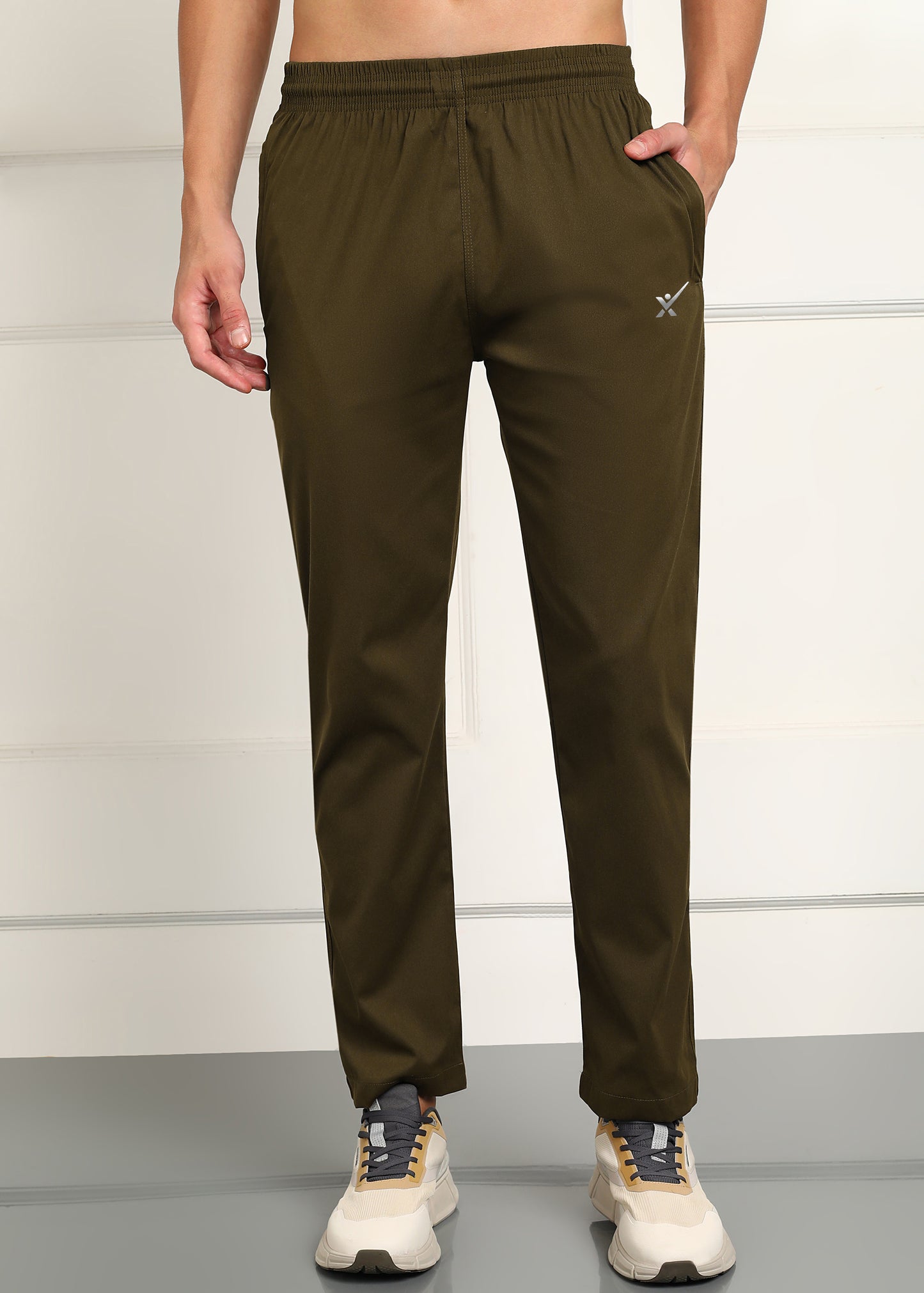 Men’s Cool Cotton Trackpants — Relaxed Fit & Comfort - TRACK412-KHAKI