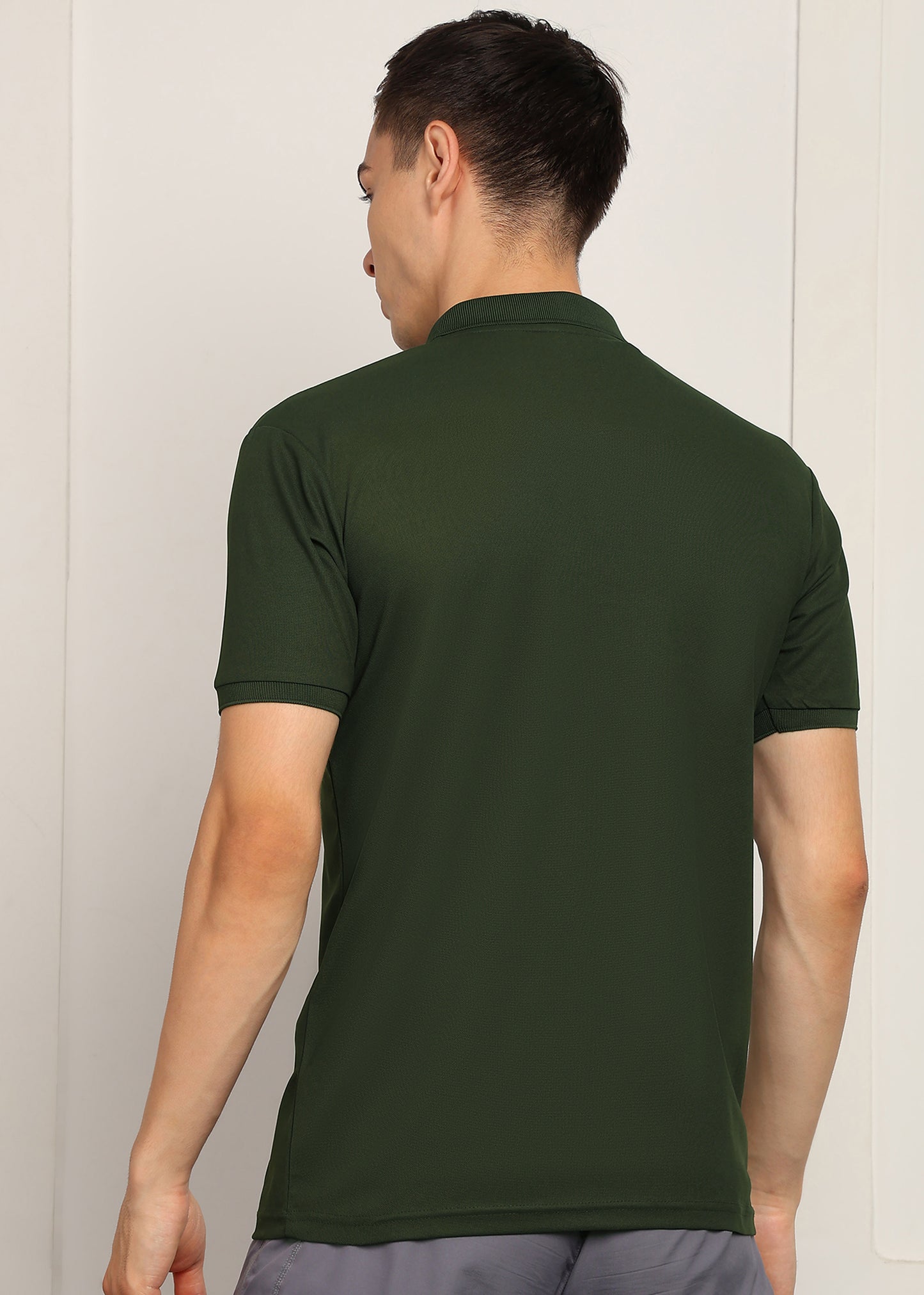 Men’s Matty Knit T-Shirt — Soft & Everyday Wear -TS666-OLIVE