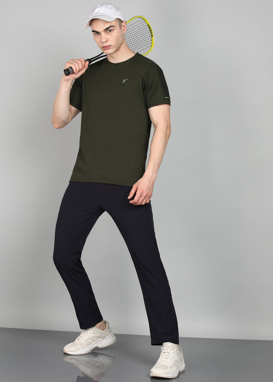 Men’s Oxford Cotton Stretch T-Shirt -TS990-OLIVE