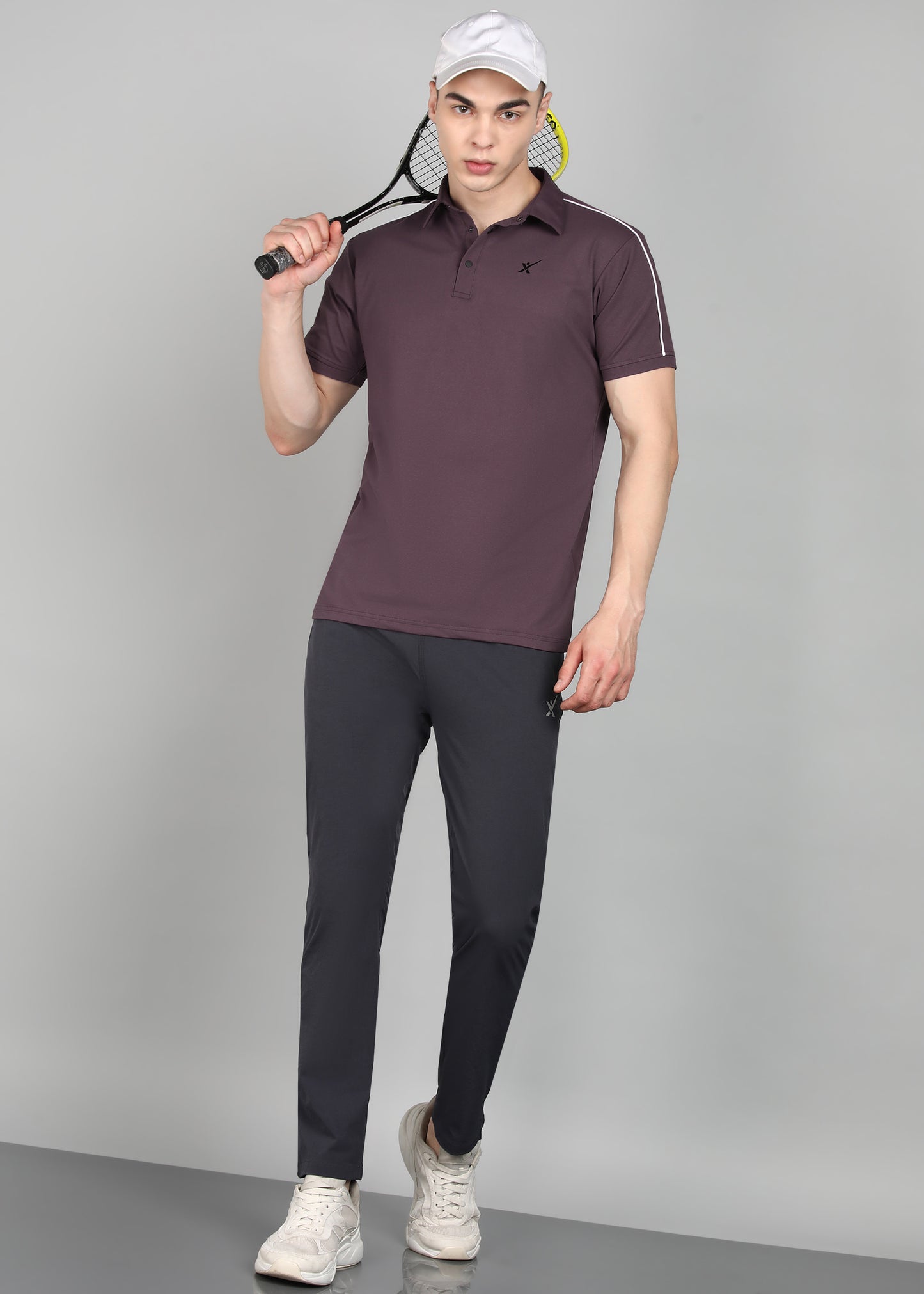 Men’s Oxford Cotton Stretch T-Shirt - TS1020-LAVENDER