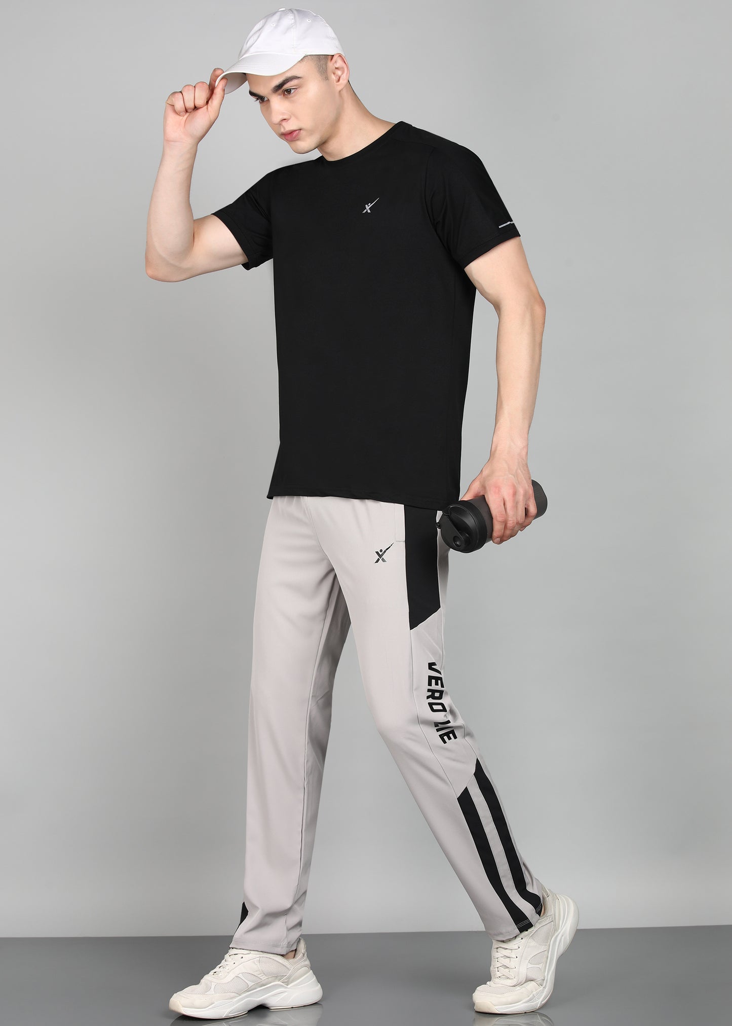 Men’s Oxford Cotton Stretch T-Shirt - TS990-BLACK