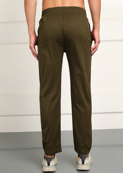 Men’s Cool Cotton Trackpants — Relaxed Fit & Comfort - TRACK412-KHAKI