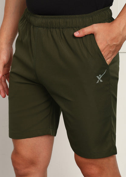 Men’s Cool Cotton Shorts — Relaxed Fit & Comfort - SHORT196-OLIVE