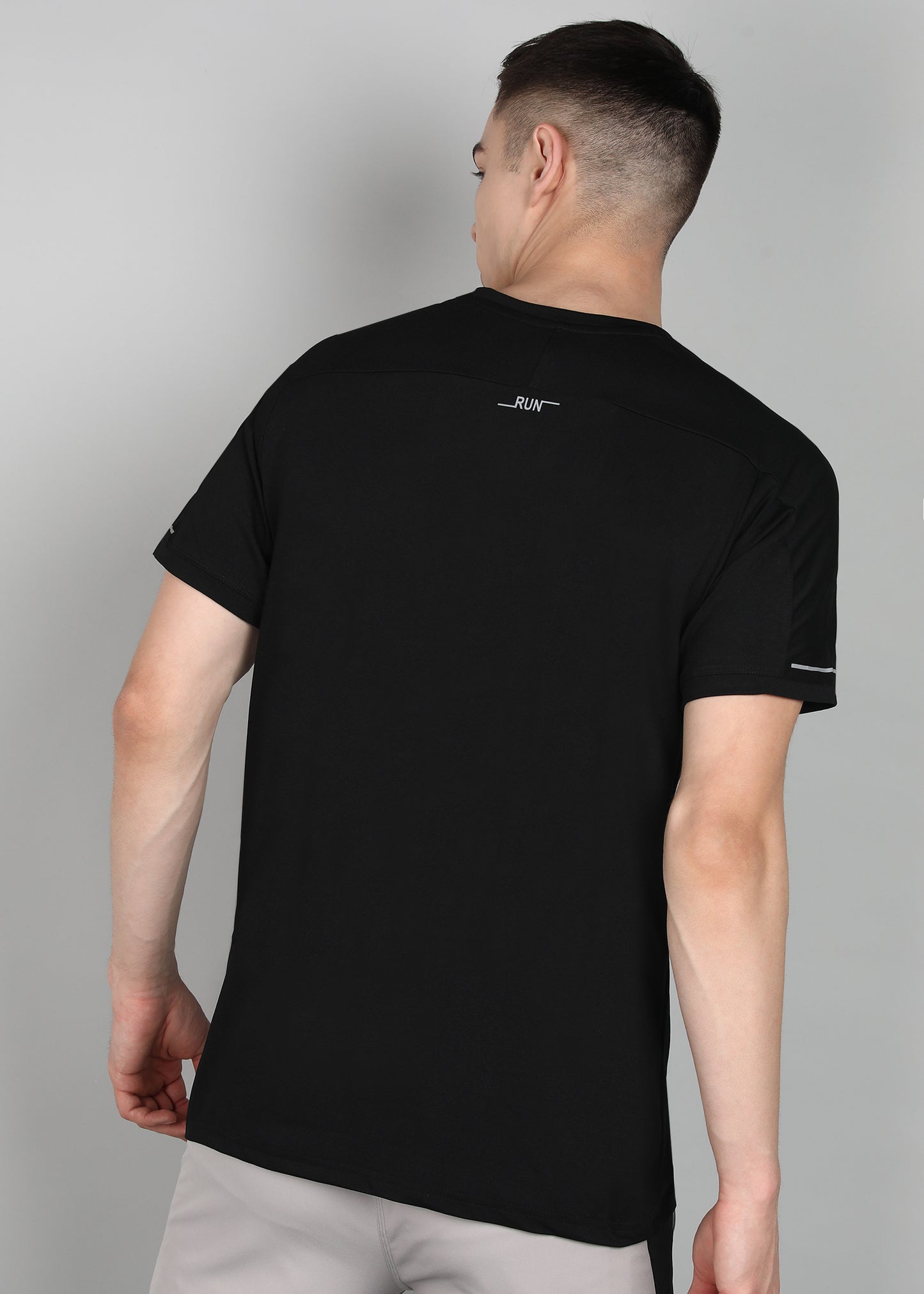 Men’s Oxford Cotton Stretch T-Shirt - TS990-BLACK