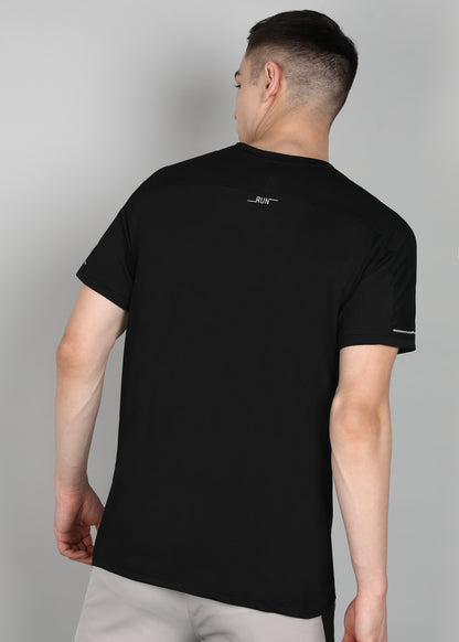 Men’s Oxford Cotton Stretch T-Shirt - TS990-BLACK