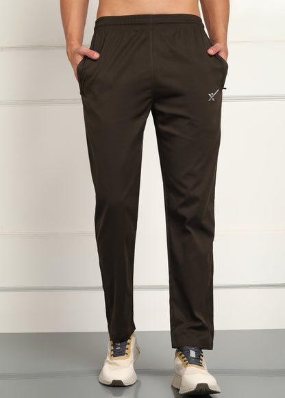 Men’s Cool Cotton Trackpants — Relaxed Fit & Comfort - TRACK412-COFFEE