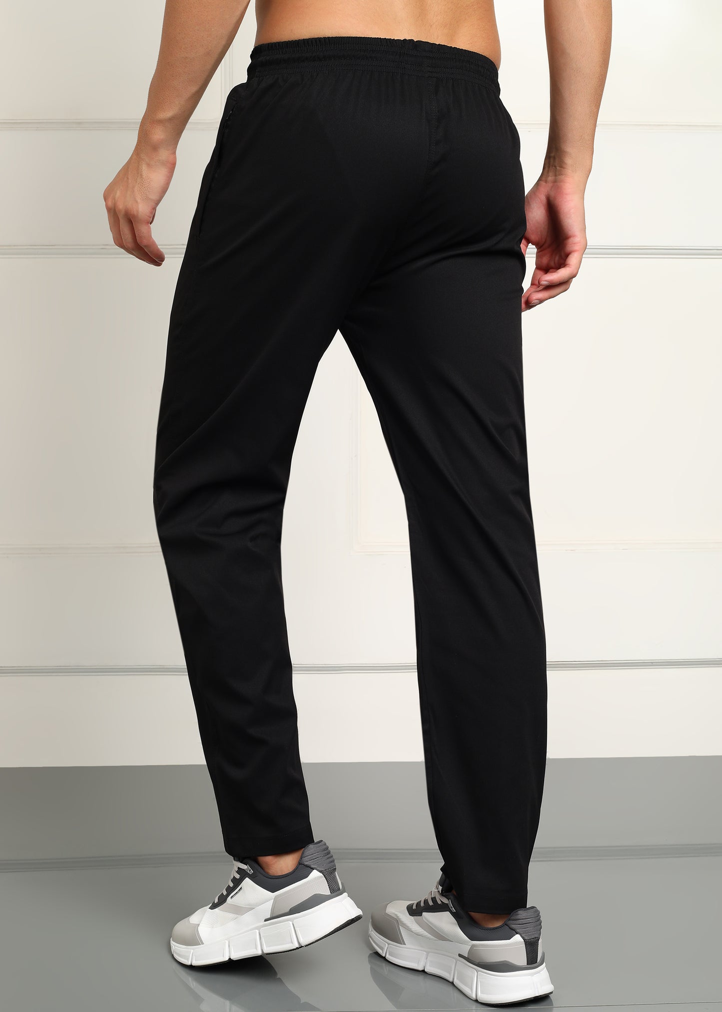 Men’s Cool Cotton Trackpants — Relaxed Fit & Comfort - TRACK412-BLACK