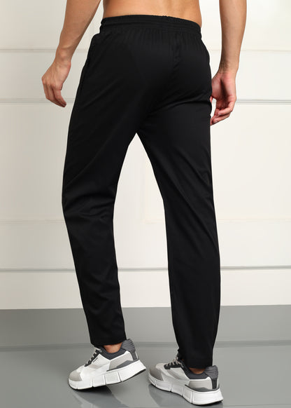 Men’s Cool Cotton Trackpants — Relaxed Fit & Comfort - TRACK412-BLACK