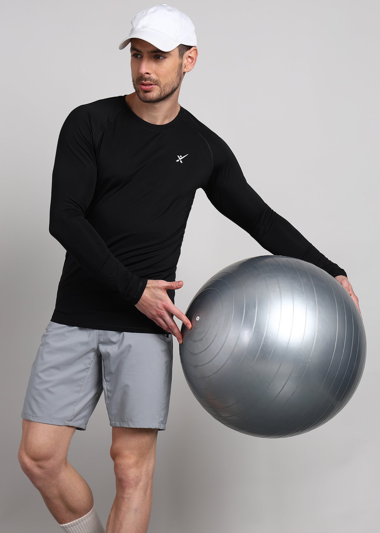 Men’s Compression T-Shirt — Snug Fit & Moisture-Wicking - TS1163-BLACK