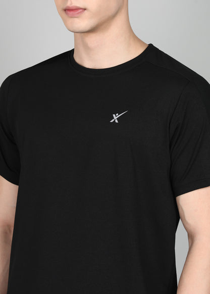 Men’s Oxford Cotton Stretch T-Shirt - TS990-BLACK