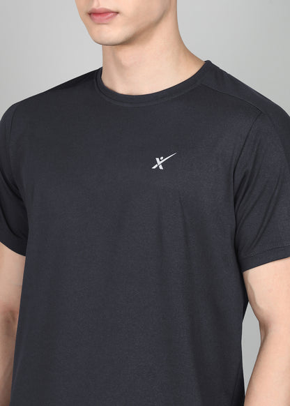 Men’s Oxford Cotton Stretch T-Shirt -TS990-DARK GREY