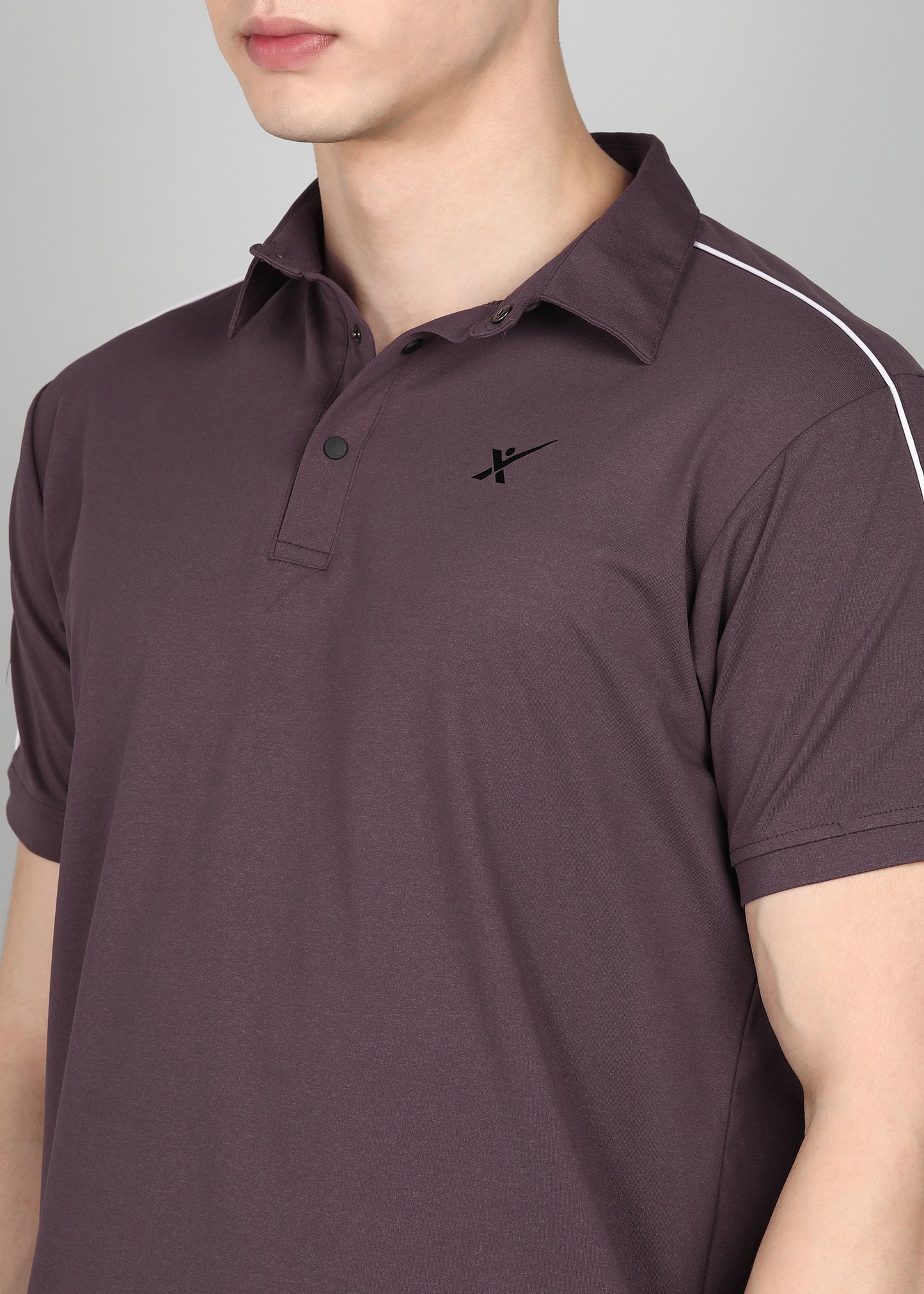 Men’s Oxford Cotton Stretch T-Shirt - TS1020-LAVENDER