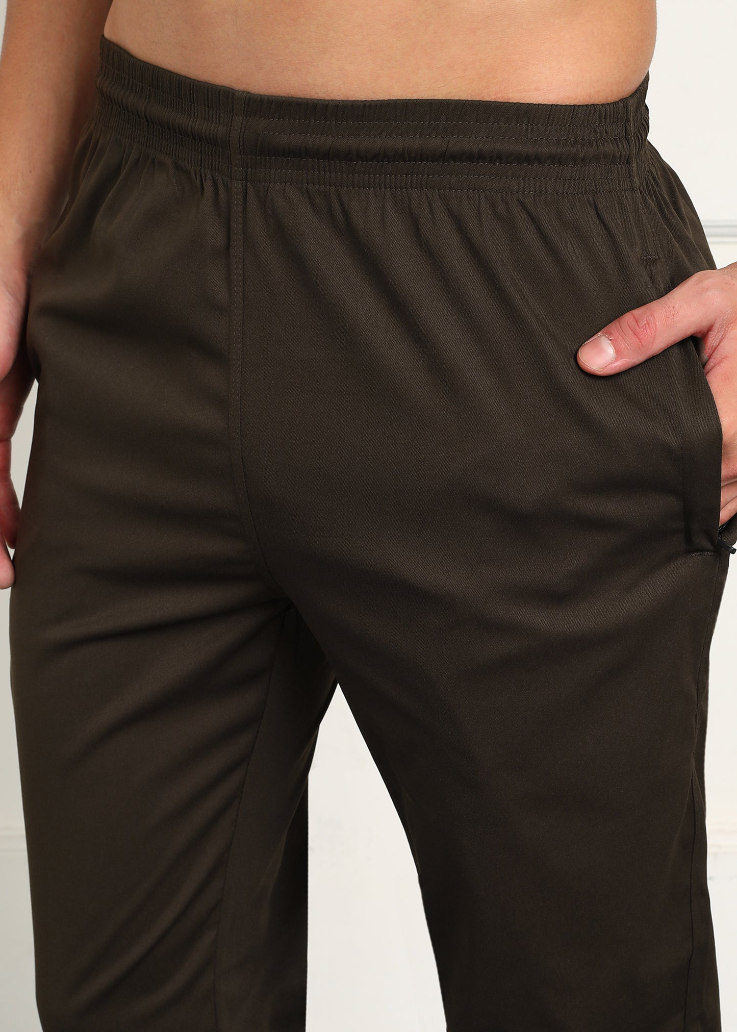 Men’s Cool Cotton Trackpants — Relaxed Fit & Comfort - TRACK412-COFFEE