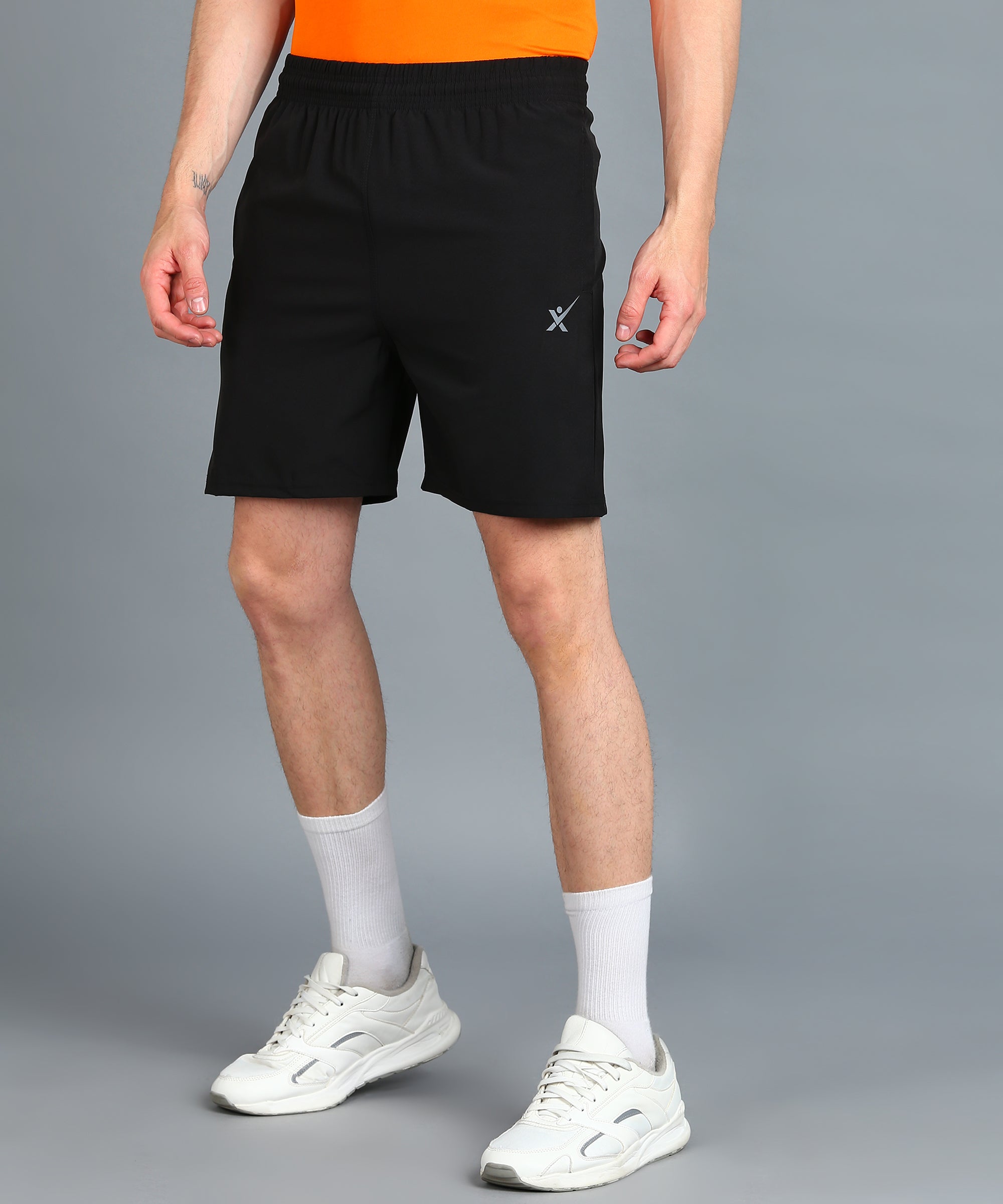 BLACK NS LYCRA PLAIN SHORT MEN (SHORT78)