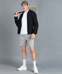 L-GREY NS LYCRA PLAIN SHORT MEN (SHORT80)