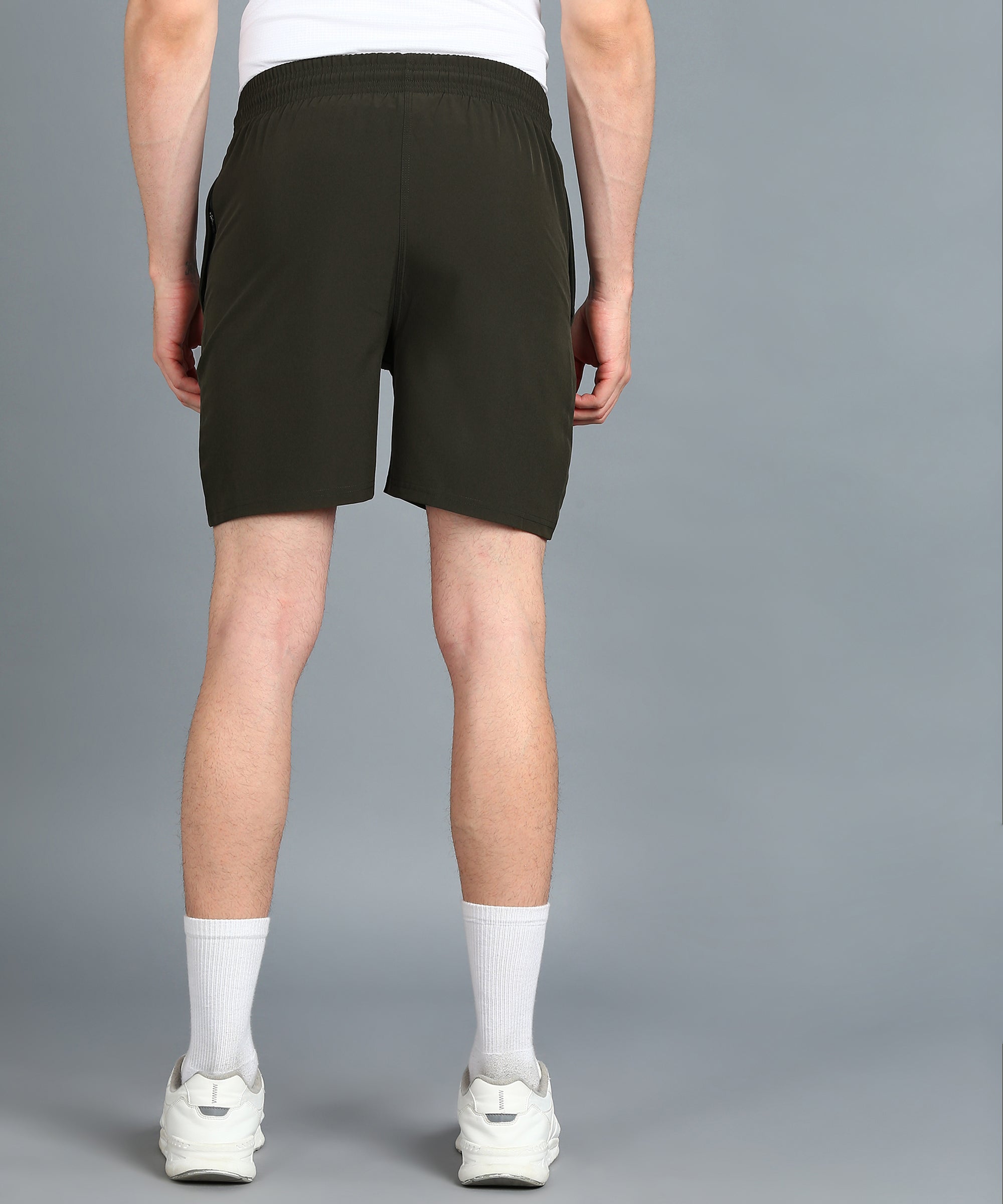 OLIVE NS LYCRA PLAIN SHORT MEN (SHORT81)