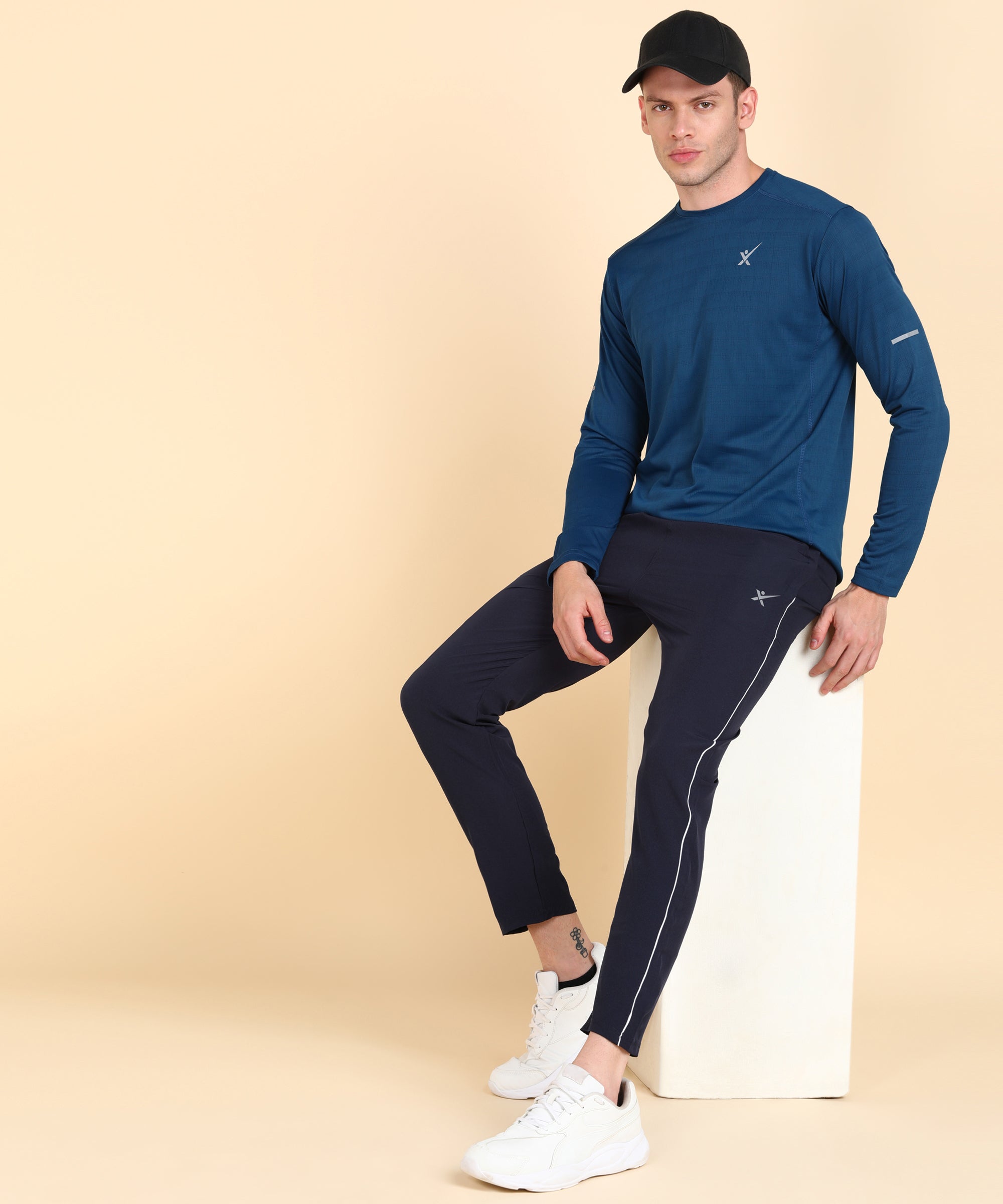 NAVY BLUE SOLID NS LYCRA TRACK PANT FOR MEN (TRACK107)