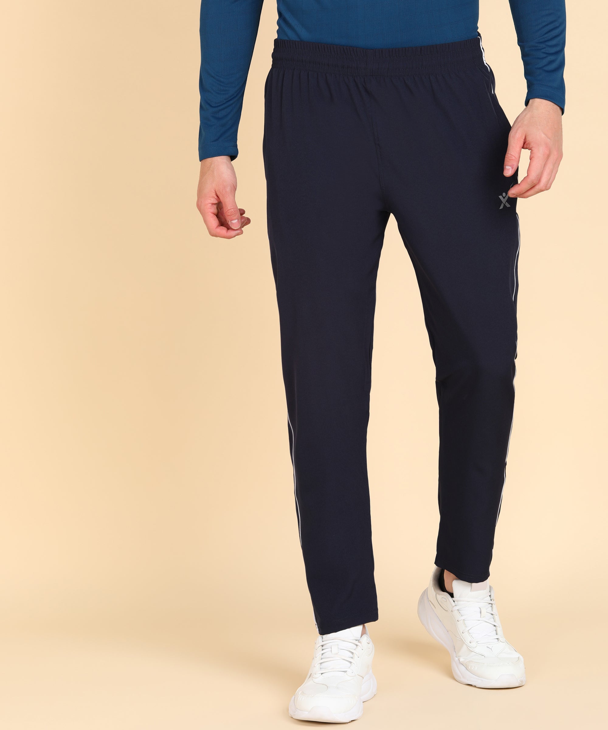 NAVY BLUE SOLID NS LYCRA TRACK PANT FOR MEN (TRACK107)