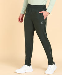 OLIVE SOLID NS LYCRA TRACK PANT FOR MEN (TRACK110)