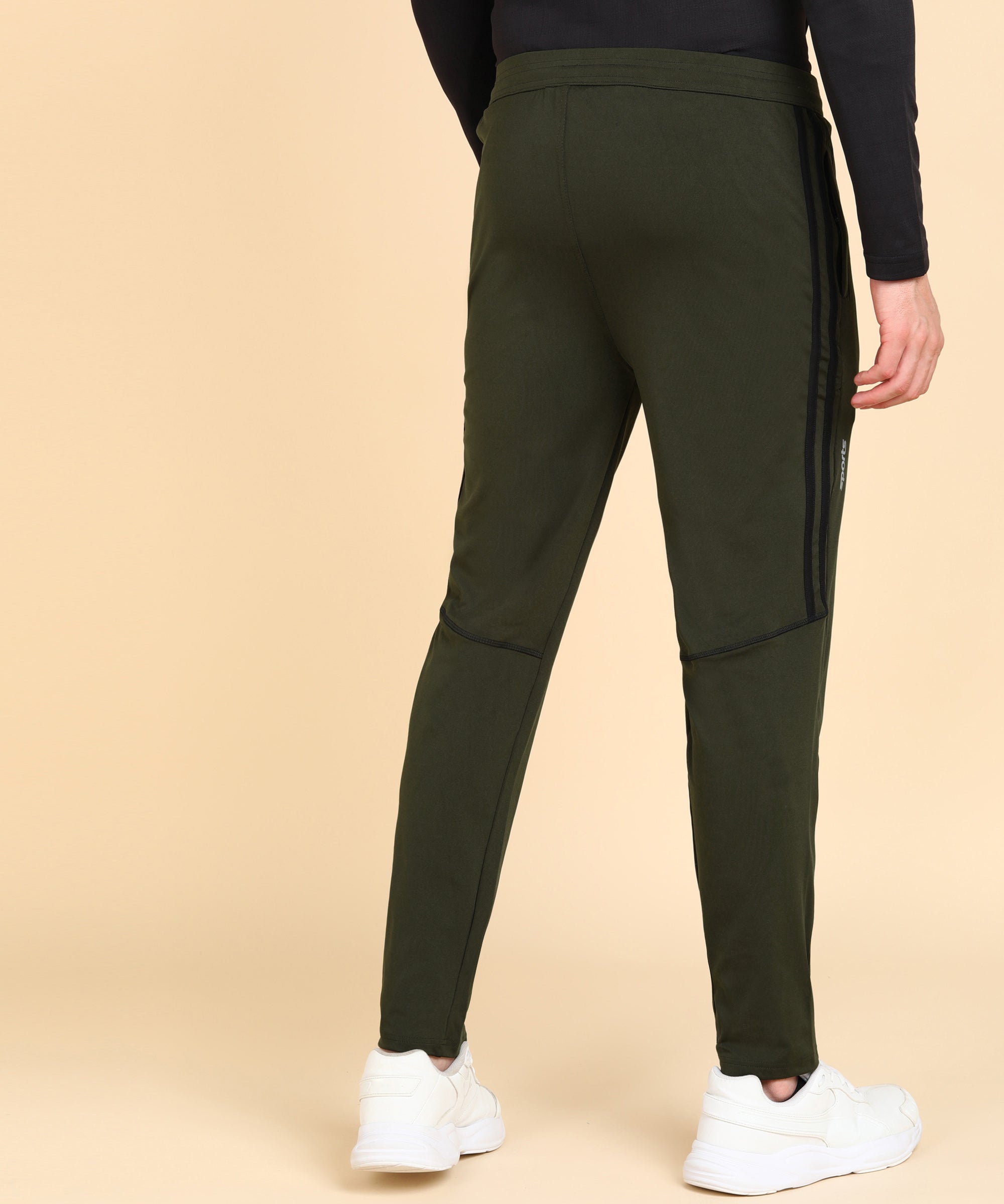 OLIVE SOLID 4 WAY LYCRA TRACK PANT FOR MEN (TRACK116)