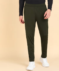 OLIVE SOLID 4 WAY LYCRA TRACK PANT FOR MEN (TRACK116)